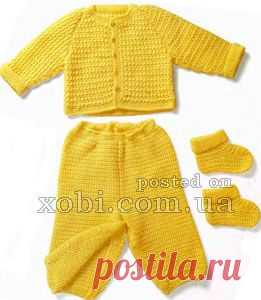 Детские комплекты и костюмы вязаные крючком и спицами » Страница 12