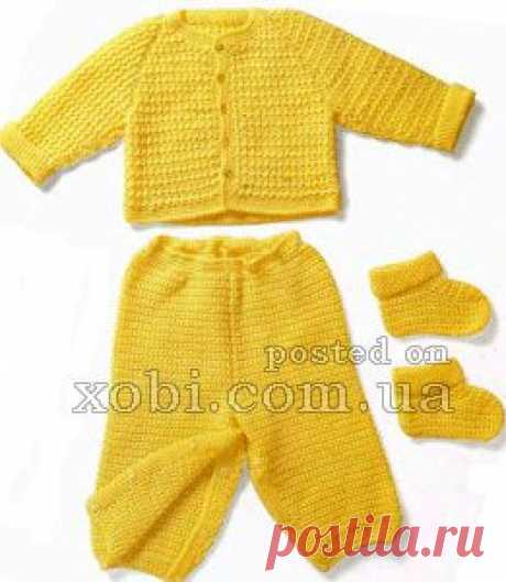 Детские комплекты и костюмы вязаные крючком и спицами » Страница 12