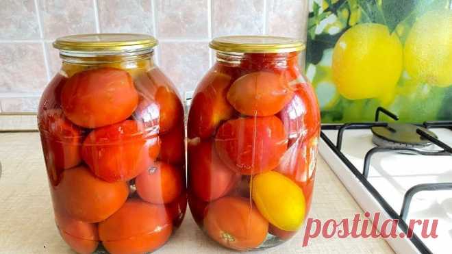 Вкусно на зиму. Просто заполните банку помидорами. Самые ленивые маринованные помидоры.