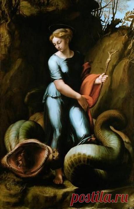 St. Margaret - Raphael | Raphael (Raffaello Sanzio da Urbino) (1483-1…