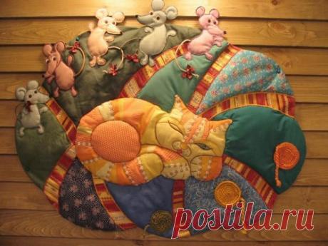 Кошки в пэчворке, или Лоскутные сюжеты из жизни пушистых питомцев | Журнал Ярмарки Мастеров