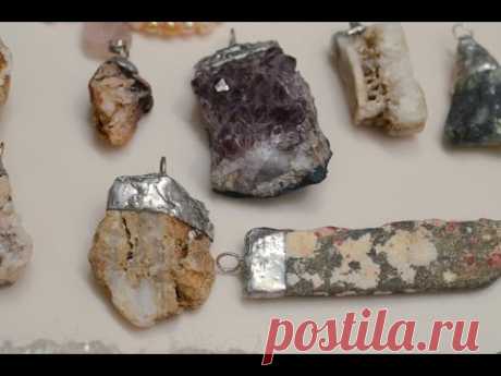 (2) How to Make a DIY Rock Pendant for a Necklace - YouTube