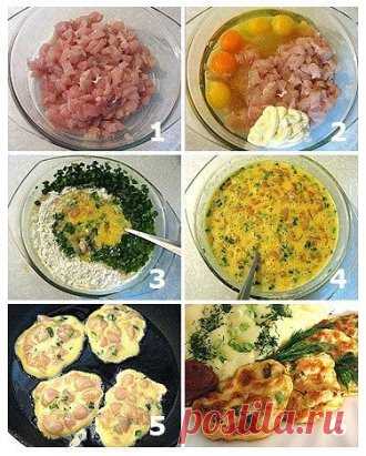 Куриные котлеты по-французски.
Ингредиенты:
900 гр филе куриной грудки
5 яиц
2 ст. л муки
1 ст. л сметаны
1/2 пучка зеленого лука
Соль, перец по вкусу
Приготовление:
Куриную грудку нарезать мелкими кубиками примерно 5 на 5 мм. Посолить, поперчить, положить яйца и сметану, тщательно перемешать. Добавит мелко нарезанный лук и муку, снова перемешать. Консистенция теста должна быть похожа на кляр. Н