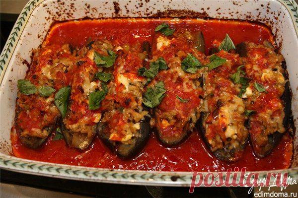 Как приготовить баклажаны, фаршированные рисом рецепт блюда с фото