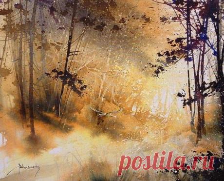 Игра цвета и света. Чудо акварели / Roland Palmaerts.