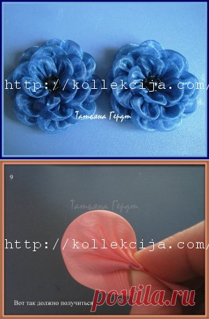 Круглый лепесток из ткани | Своими руками — интернет журнал