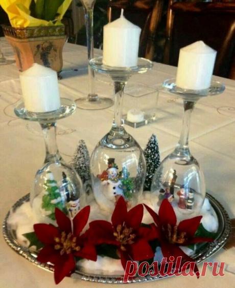 Чудесные идеи украшения новогоднего праздничного стола
