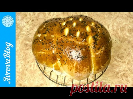 Плетеный каравай на закваске