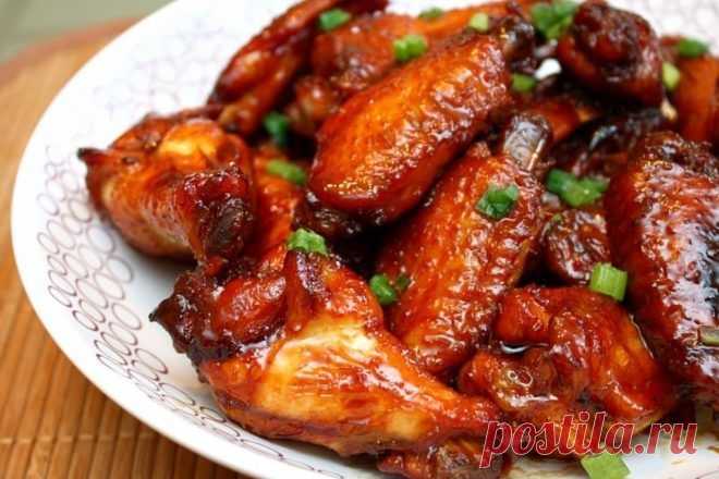 Вкуснейшие глазированные куриные крылышки из духовки: простой рецепт интересного блюда | И рыба,... Готовим вкусные глазированные крылышки