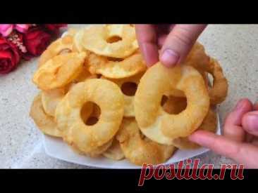 ТОЛЬКО МУКА + КИПЯТОК! Я НЕ УСТАЮ ИХ ГОТОВИТЬ! ТАКОЕ ПРИГОТОВЛЕНИЕ ВЫ ЕЩЕ НЕ ВИДЕЛИ! Ингредиенты: Мука 300 гр. Сахар 1 ч.л Соль 1 ч.л. Вода 650 мл. Второй рецепт: Кипяток 200 мл. Соль 1 ч.л. Мука 400 гр. Сахарная пудра.