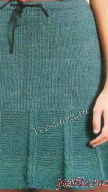 Юбка с зубчатым краем