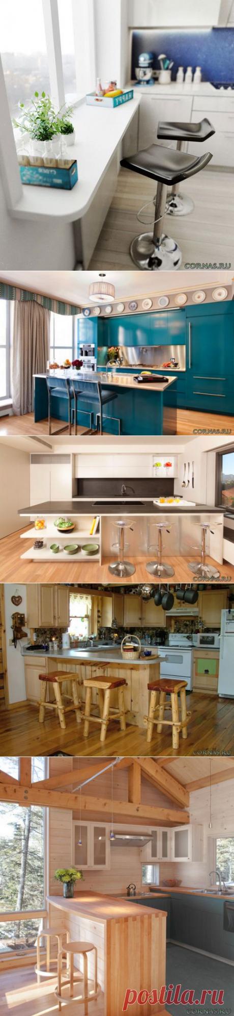 Кухня с барной стойкой фото |