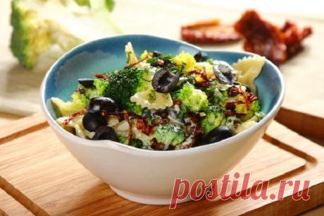 Итальянский салат с макаронами фарфалле – пошаговый рецепт с фото.