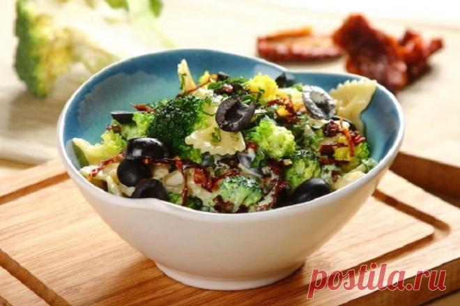 Итальянский салат с макаронами фарфалле – пошаговый рецепт с фото.