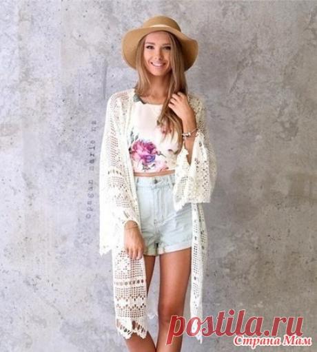 Летний КАРДИГАН крючком - Страна Мам