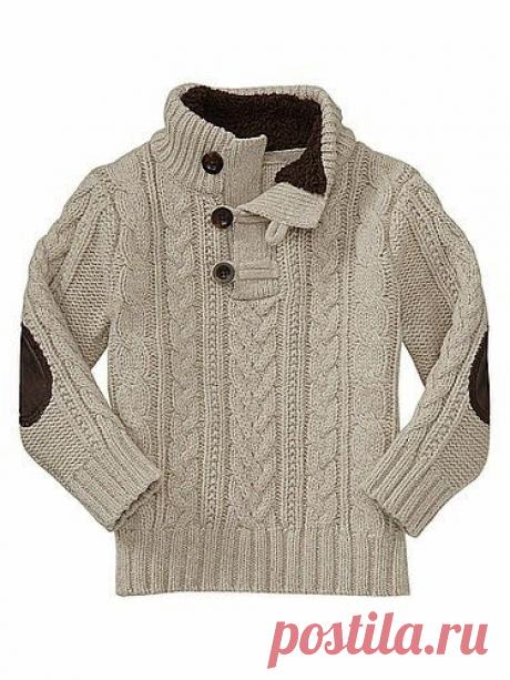 Свитер аранами для мальчика. Вяжем онлайн!: Дневник группы &quot;Вяжем вместе он-лайн&quot; - Страна Мам