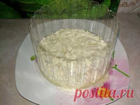 Овощной слоеный салат с копчёной курицей рецепт с фото пошагово