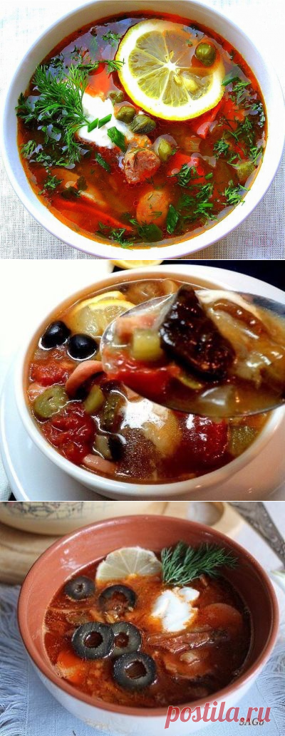 ТОП - 6 Рецептов отменных мясных солянок
