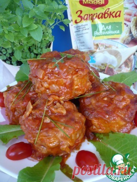 Мафрум-картофель, фаршированный мясным фаршем - кулинарный рецепт