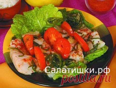 ВКУСНЫЙ САЛАТ С ОТВАРНЫМ МОРСКИМ ЯЗЫКОМ | Рецепты вкусных салатов
