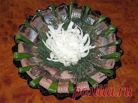 Красивое оформление рыбных нарезок