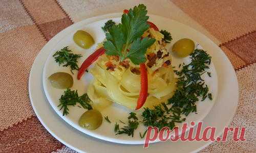 Феттучини с фаршем и сыром