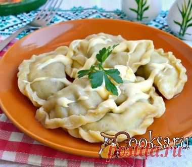 Вареники из яичного теста с курицей и баклажанами фото рецепт приготовления