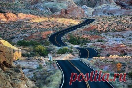 Дорога в штате Невада. | WorldCity