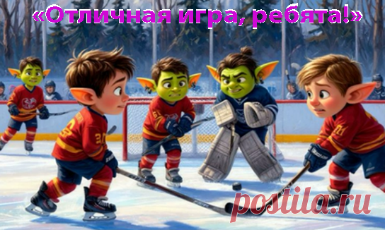 Это была первая игра сезона — гоблины собрались на льду. Парни и девушки надели шлемы и перчатки, застегнули коньки и вставили клюшки между ног. У каждого в ухе блестела маленькая золотая серьга — символ принадлежности к команде.