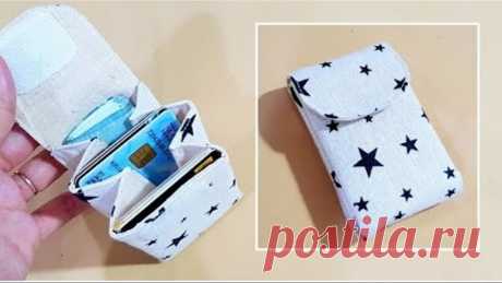 Easy card holder DIY TUTORIAL丨卡片包制作教学❤❤