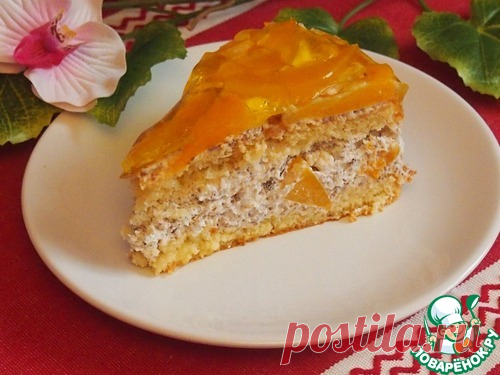 Персиковый торт - кулинарный рецепт