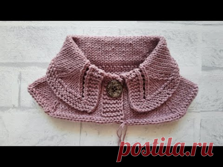 Отложной воротник сверху вниз для кардиганов, кофточек