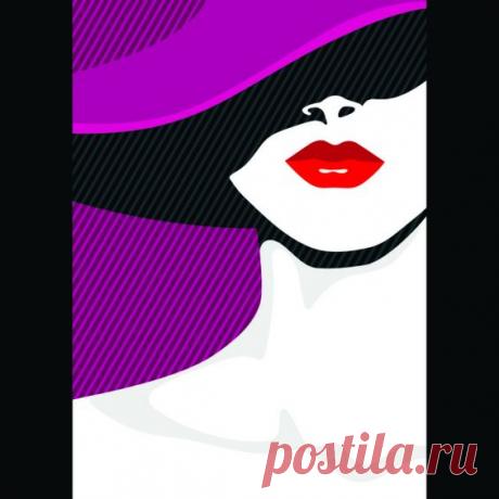 Фотообои Девушка в шляпе из коллекции Романтика от студии WallStreet. Заказать обои Девушка в шляпе