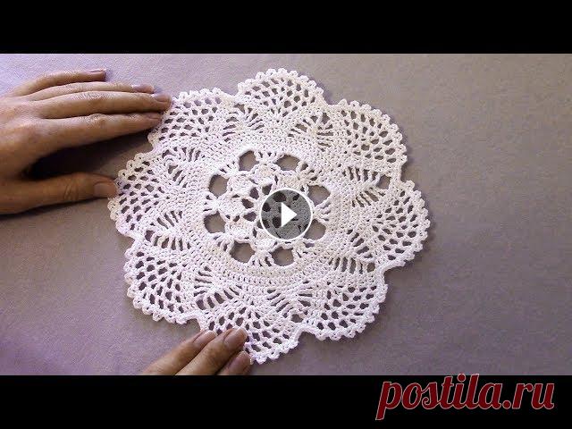 Белая салфетка крючком для начинающих/Crochet Flower Doily Tutorial Спасибо вам, мои дорогие зрители, за ваши тёплые слова и искренние пожелания) Я благодарю вас, за то, что от вас идет такая положительная и добрая эне...