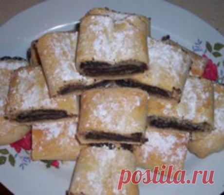 рулет с творожного теста с маковой начинкой.. Рецепт c фото, мы подскажем, как приготовить!