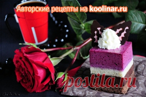 Пирожное с шоколадным муссом и черносмородиновым баваруа Тримирие. пошаговый рецепт с фотографиями