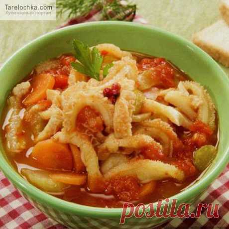 Рецепт - Рубец с копченой грудинкой в горшке - Блюда из рубца