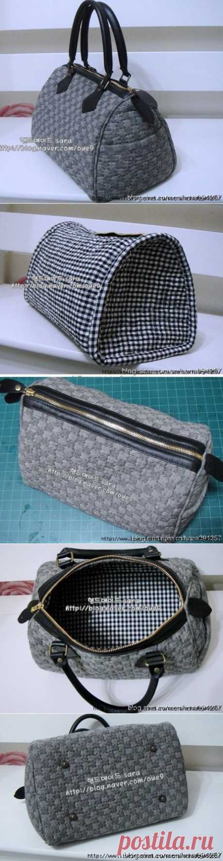 Шьем практичную сумку. Sew a practical bag. Step by step tutorial ~ HandMadiya.com