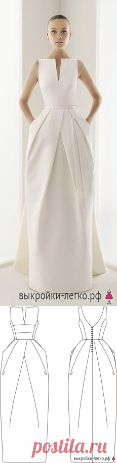 Готовая выкройка платья для торжеств | Выкройки онлайн и уроки моделирования