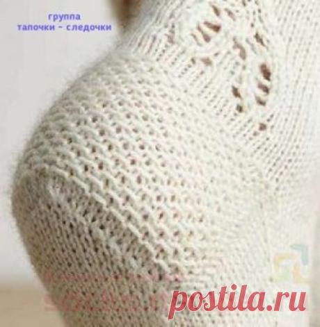 Узоры для вязания прочной пяточки.