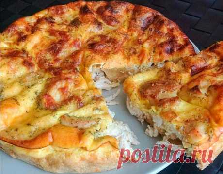 Низкокалорийный куриный ПИРОГ — просто и вкусно! На 100 грамм — 128.12 ккал