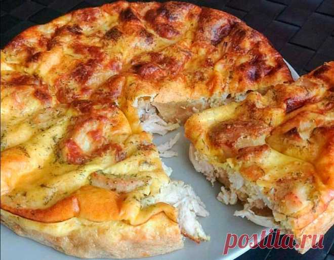 Низкокалорийный куриный ПИРОГ — просто и вкусно! На 100 грамм — 128.12 ккал