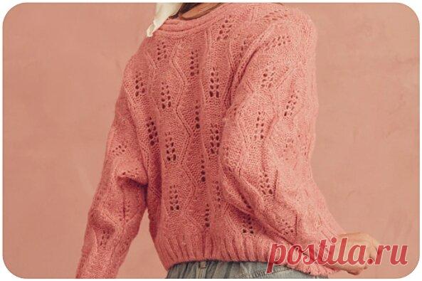 Ажурные джемперы спицами. Легкие и женственные модели со схемами | Вяжем вместе! | Дзен