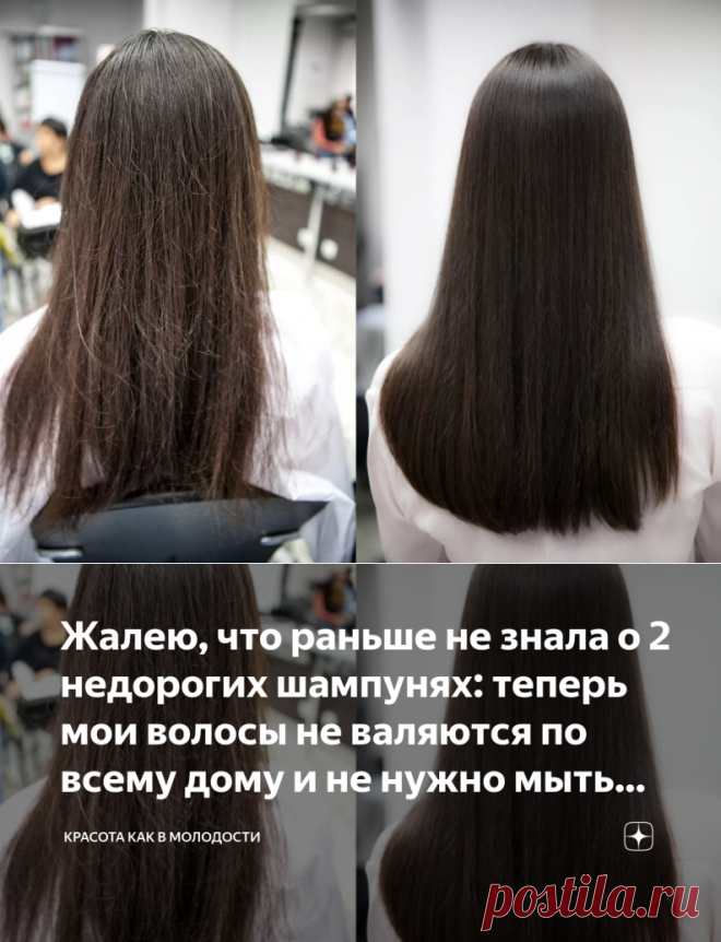 Жалею, что раньше не знала о 2 недорогих шампунях: теперь мои волосы не валяются по всему дому и не нужно мыть пол каждый день | Красота как в молодости | Яндекс Дзен