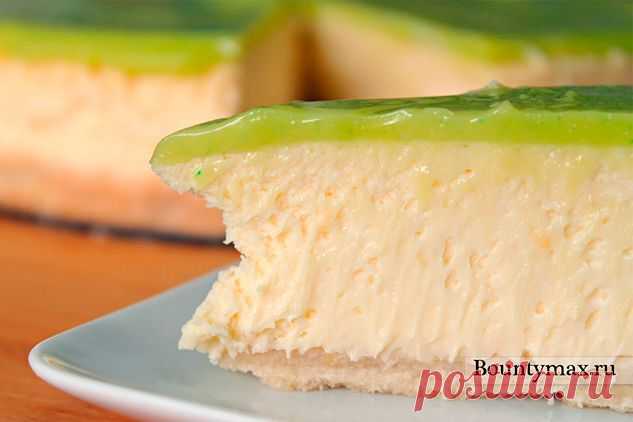 Лаймовый чизкейк - вам понравится вкусная фруктовая верхушка, которую кстати можно сделать с любым другим вкусом.