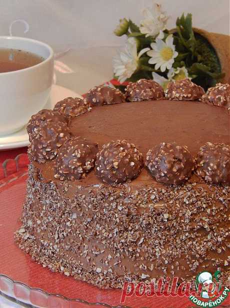 Шоколаднее не бывает - торт &quot;Ferrero rocher&quot;.