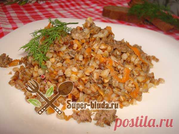 Как приготовить вкусную гречку с мясом рецепт от Супер блюда | Гарнир