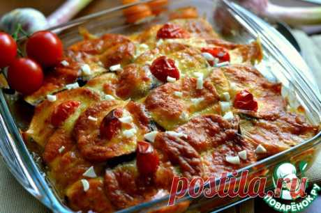 Запеченные баклажаны с куриным мясом - кулинарный рецепт