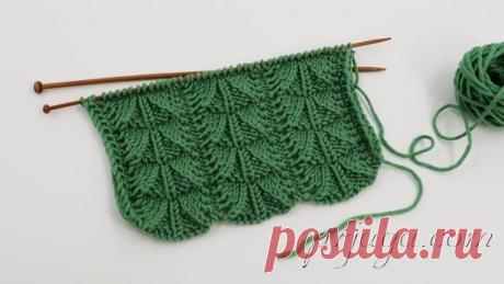 Елочки узор спицами