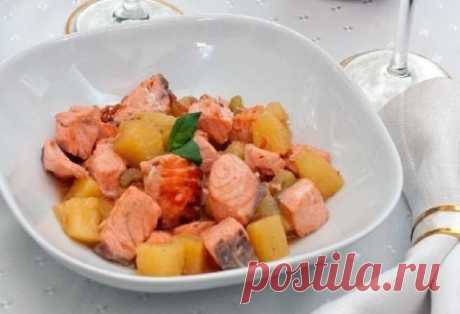 Быстрое, вкусное, легкое блюдо… Жареный лосось с ананасами — Вкусные рецепты